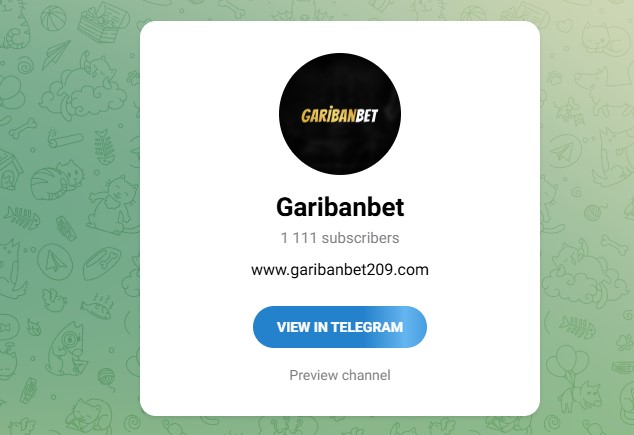 Garibanbet Telegram