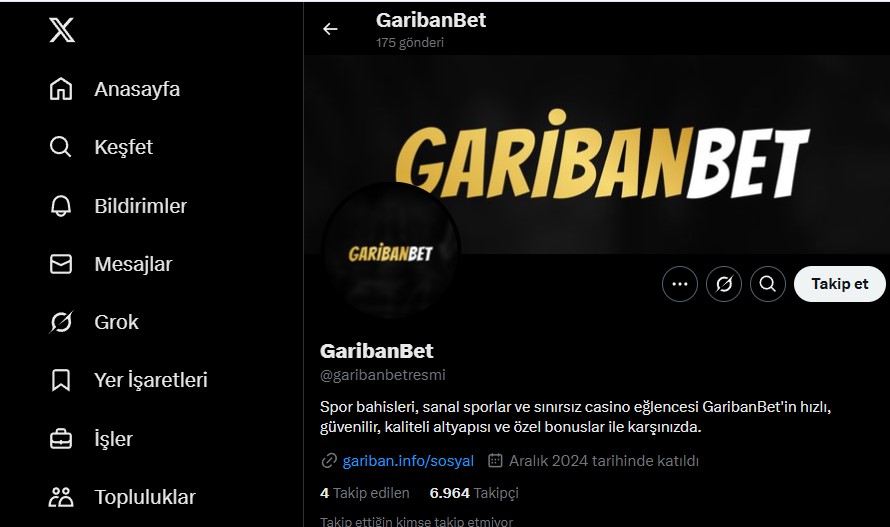 Garibanbet Twitter